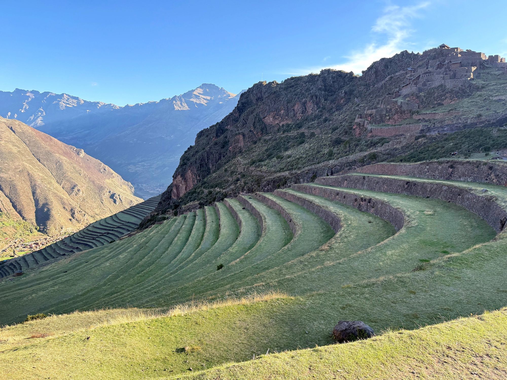 Agricultural terraces and landscape in Peru